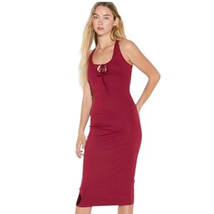 Target Burgundy Midi Dress